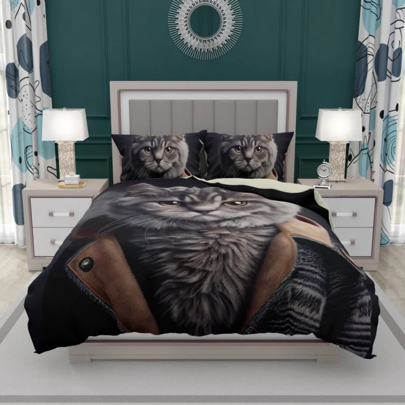 3D Cat Avatar for Gamers Bedding Set 1