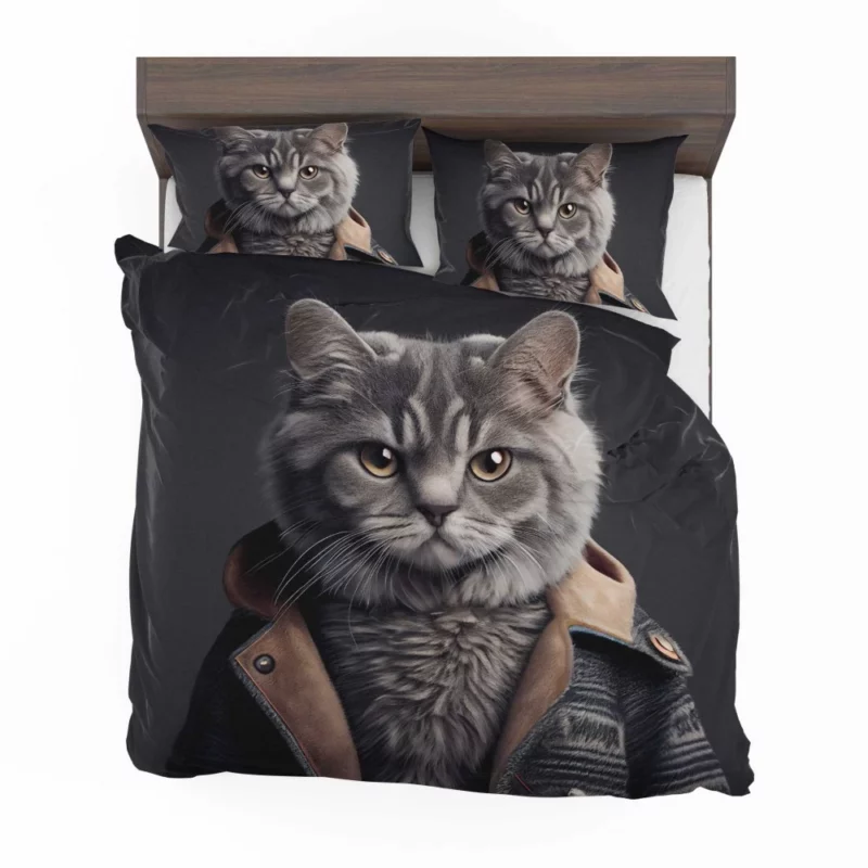 3D Cat Avatar for Gamers Bedding Set 2