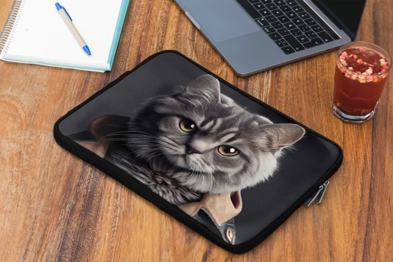 3D Cat Avatar for Gamers Laptop Sleeve 2