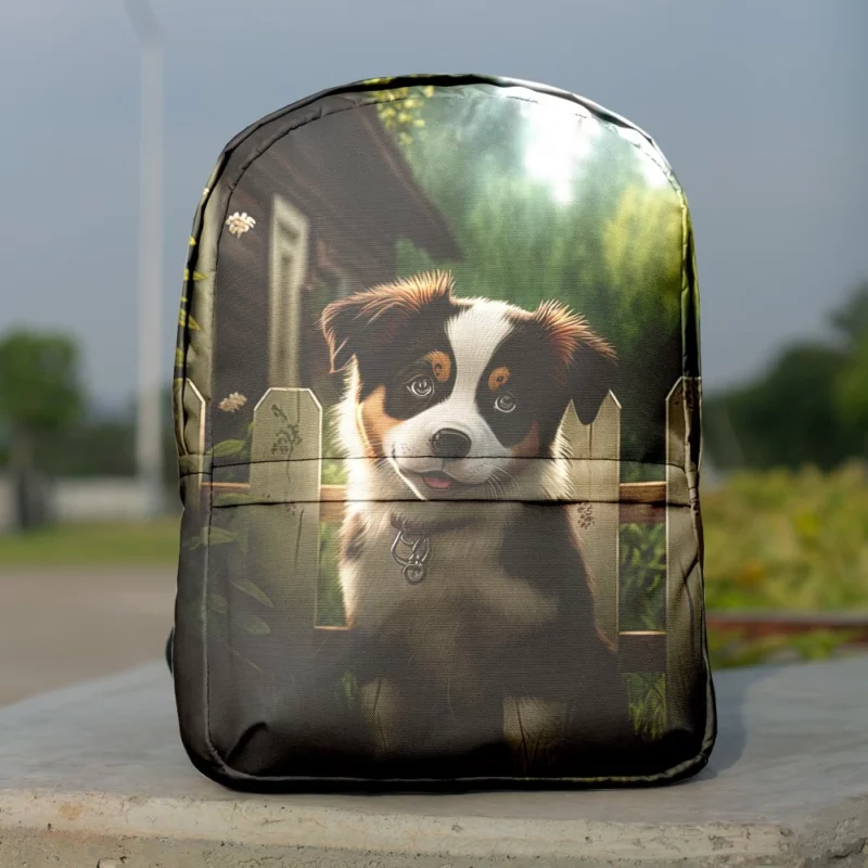 Adorable Puppy Garden Statue Backpack