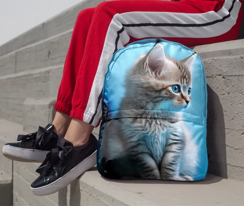 Adorable Seated Kitten Pet Backpack 1