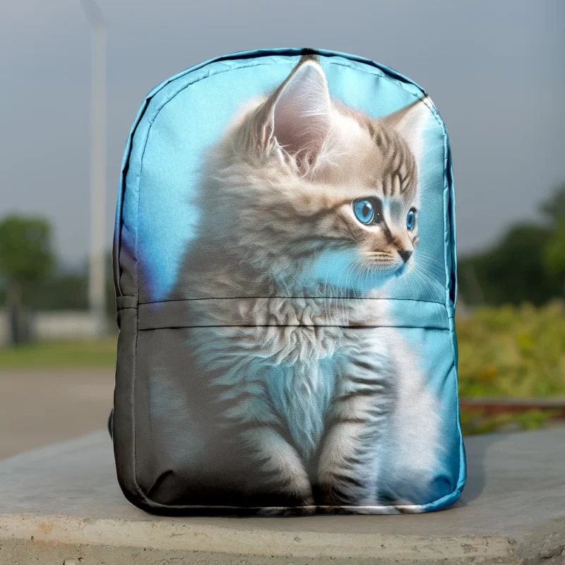 Adorable Seated Kitten Pet Backpack