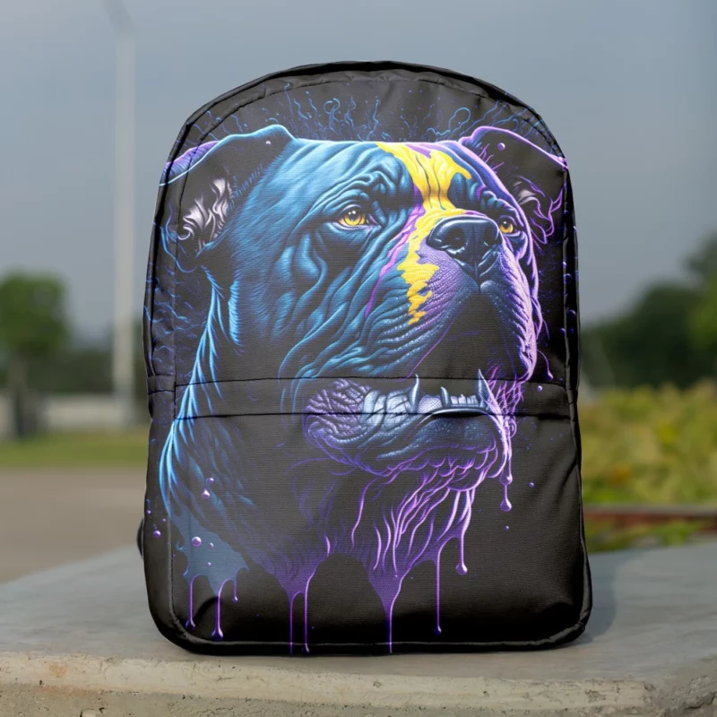 American Bully Oil Painting Backpack