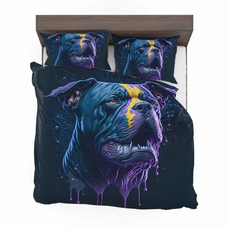 American Bully Oil Painting Bedding Set 2