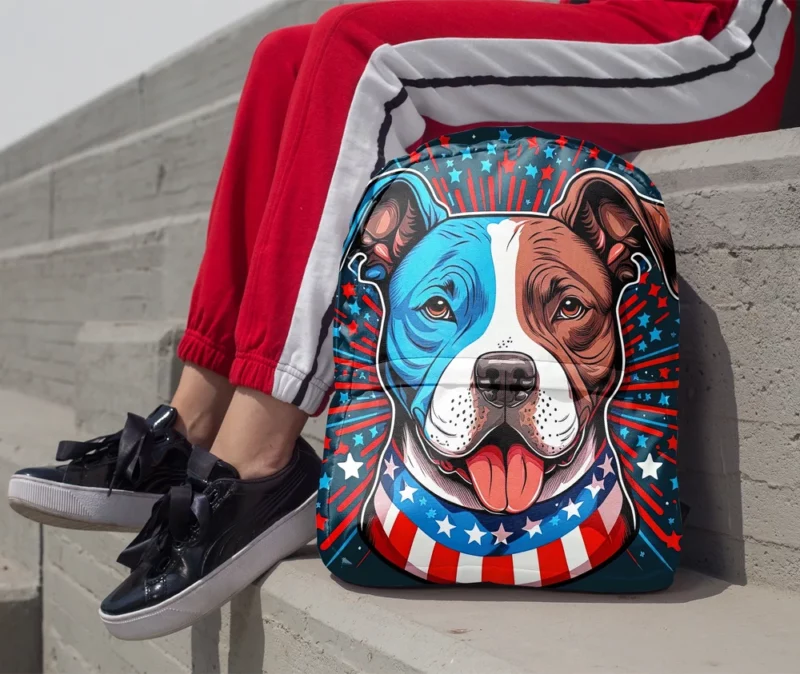 American Staffordshire Dog Backpack 1