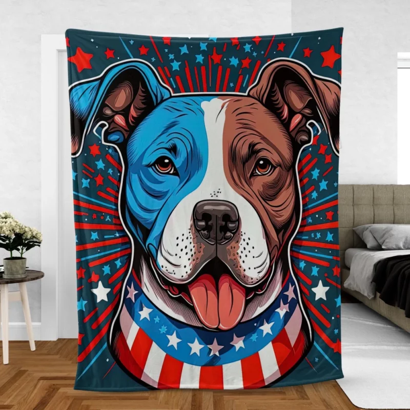 American Staffordshire Dog Fleece Blanket