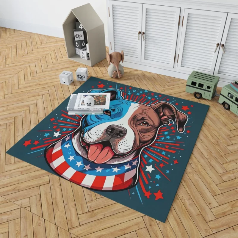 American Staffordshire Dog Rug 1