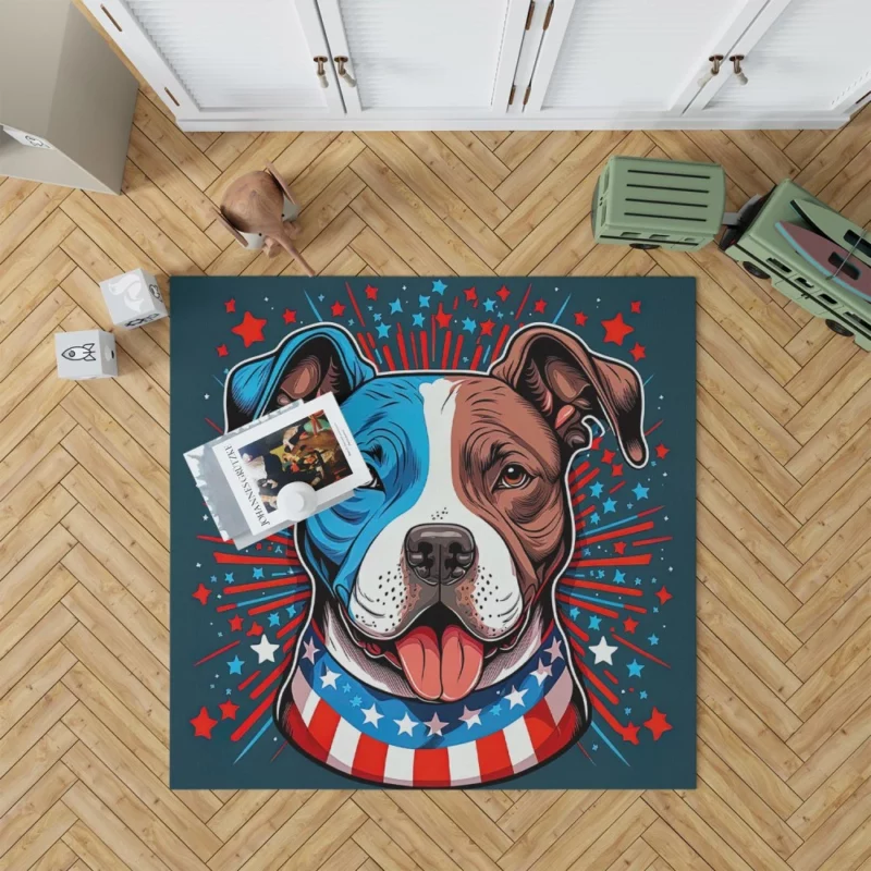 American Staffordshire Dog Rug