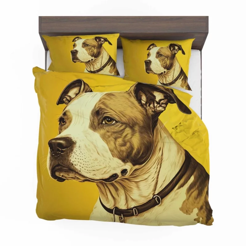 American Staffordshire Dog in Solitude Bedding Set 2