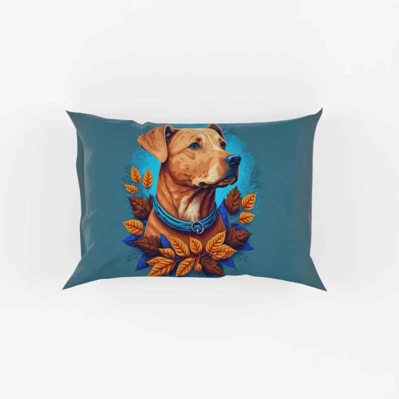 Autumn Dog Garland Pillow Cases