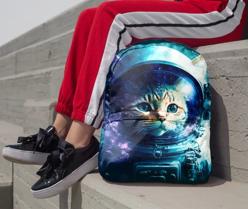 Beautiful Cat's First Space Trip Backpack 1