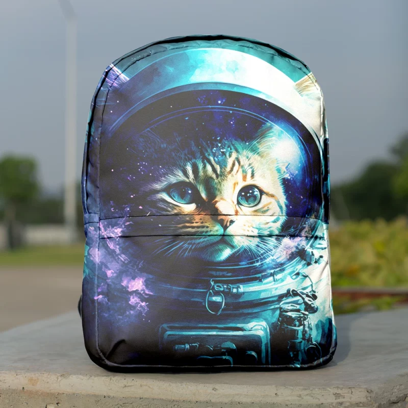 Beautiful Cat's First Space Trip Backpack