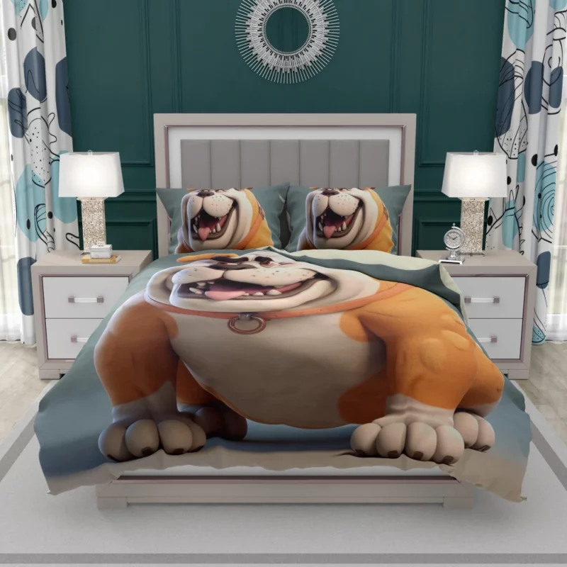 Big 3D Cartoon Dog Figurine Bedding Set 1