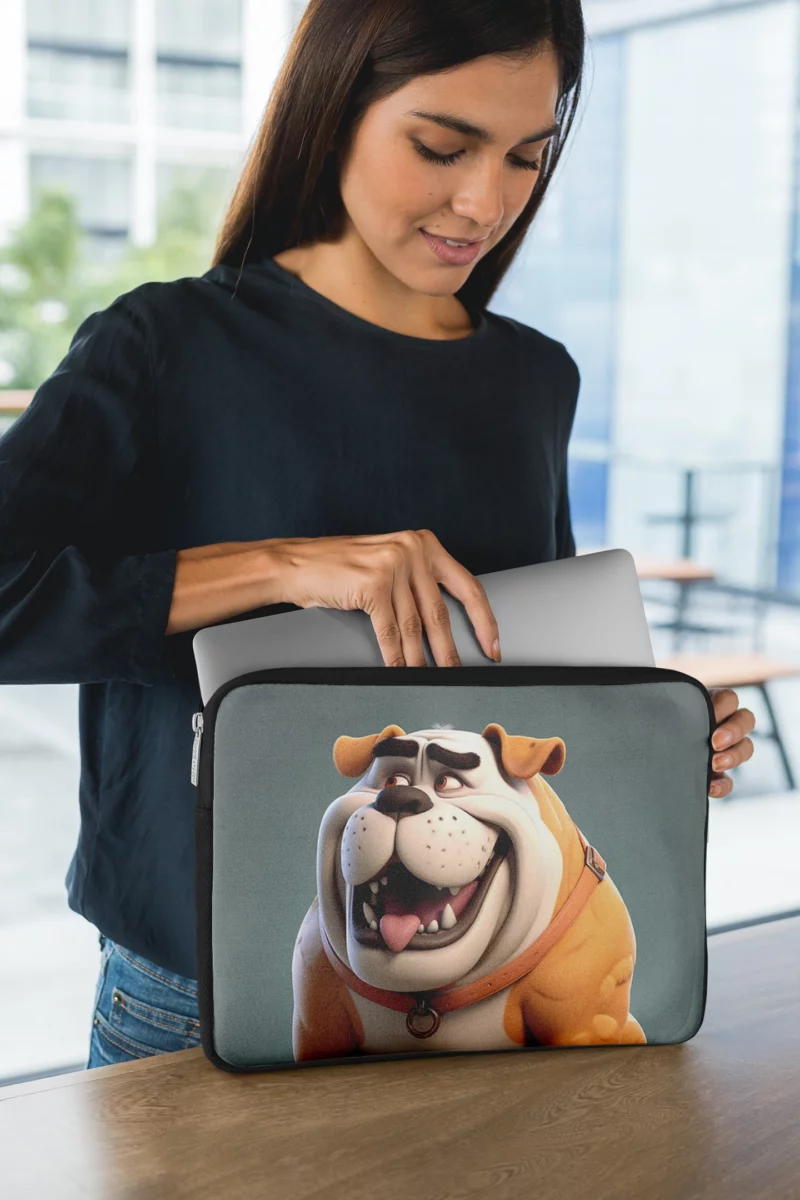 Big 3D Cartoon Dog Figurine Laptop Sleeve 1