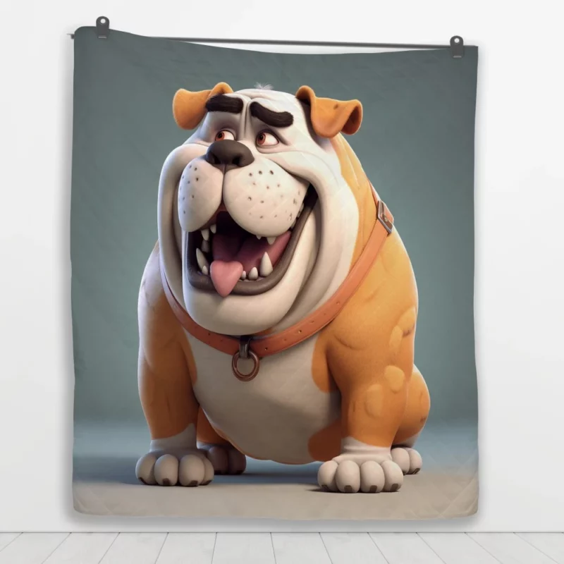 Big 3D Cartoon Dog Figurine Quilt Blanket 1