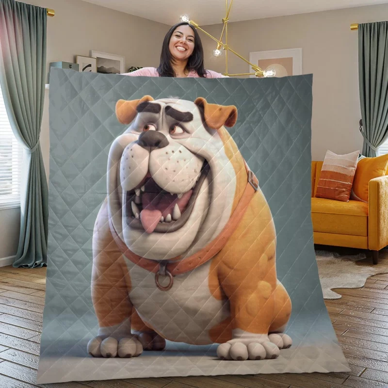 Big 3D Cartoon Dog Figurine Quilt Blanket