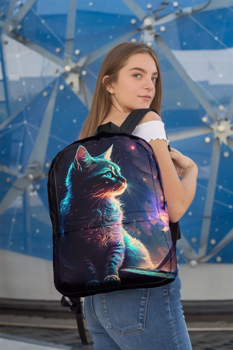 Blue-Eyed Cat Stargazing Backpack 2