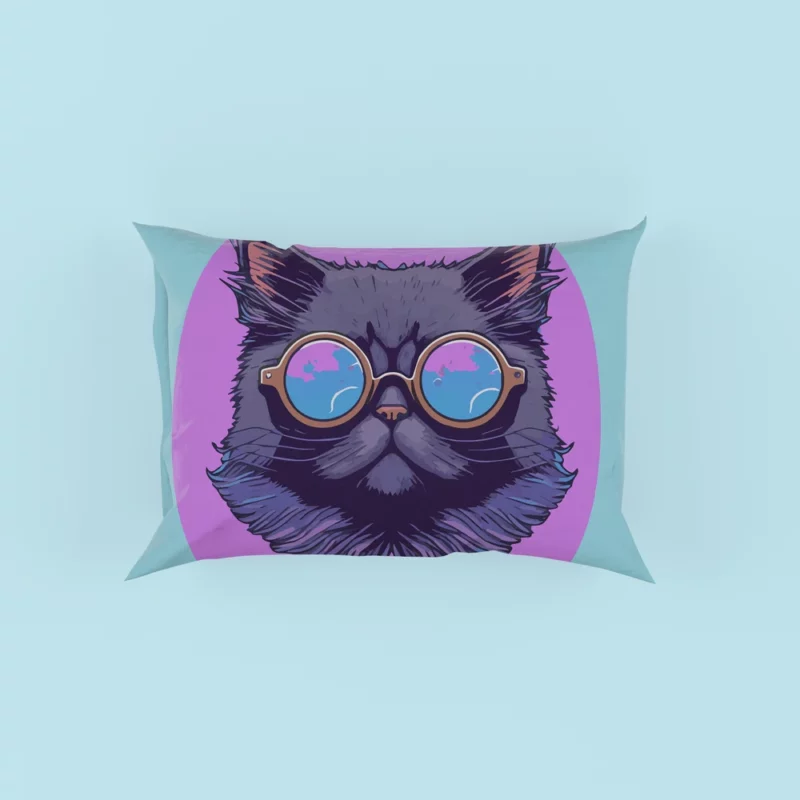 Cartoon Cat Mascot Logo Pillow Cases