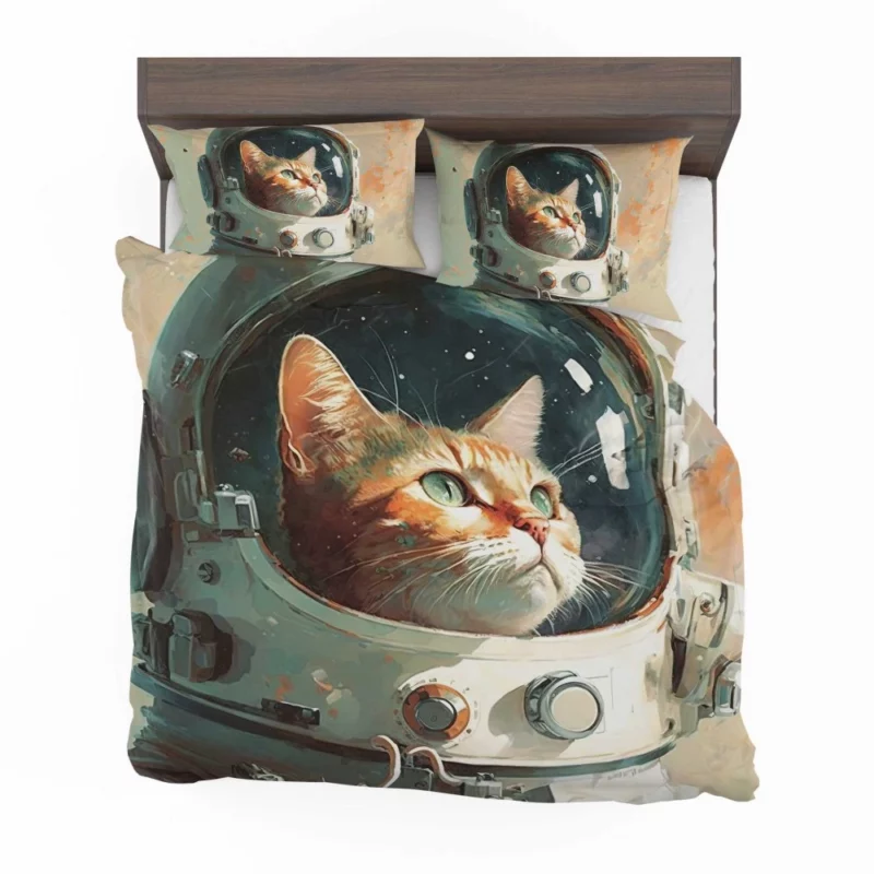 Cat as Astronaut Bedding Set 2