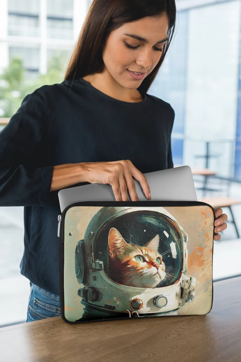 Cat as Astronaut Laptop Sleeve 1