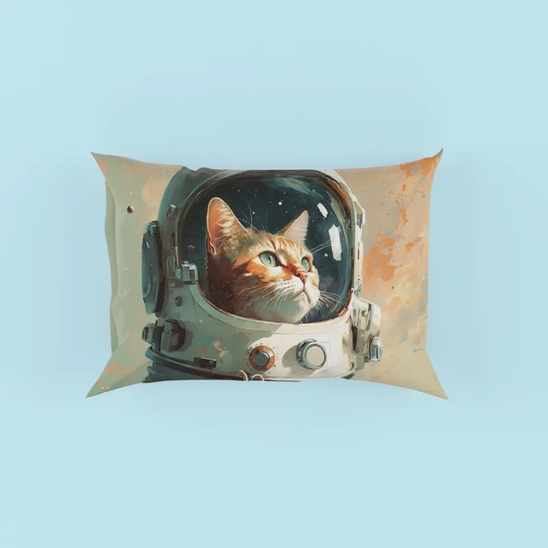 Cat as Astronaut Pillow Cases