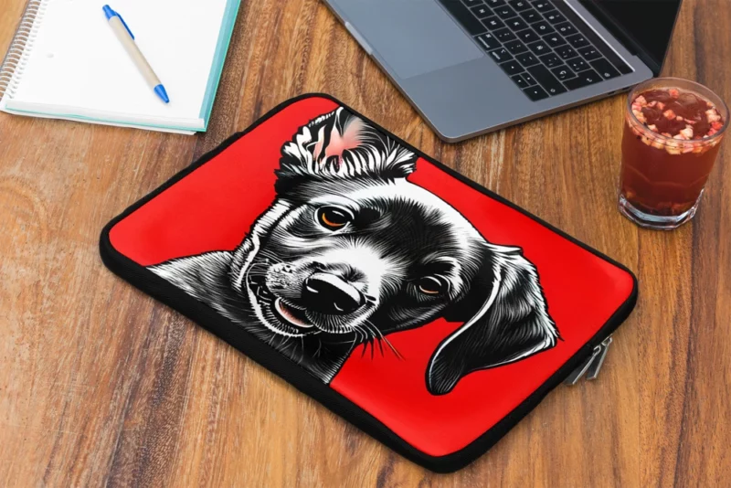 Charming Little Pooch Laptop Sleeve 2