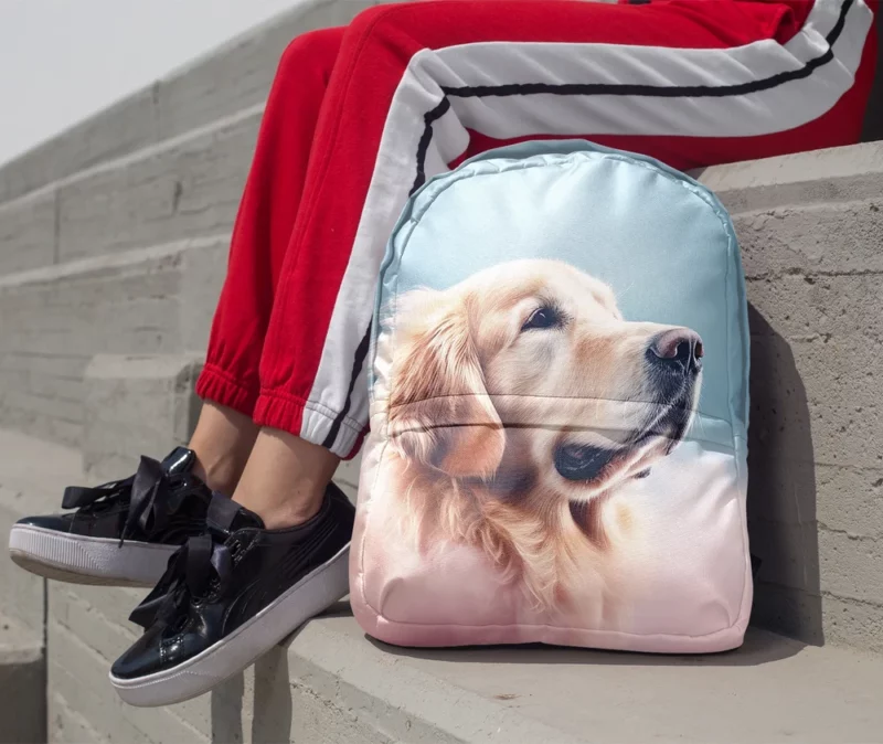 Cloudy Dog Background Backpack 1