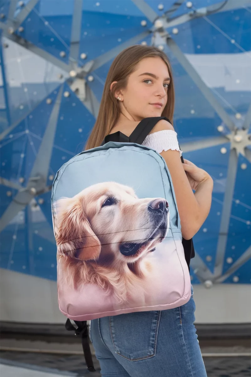 Cloudy Dog Background Backpack 2