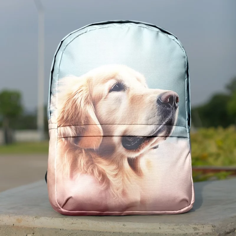 Cloudy Dog Background Backpack