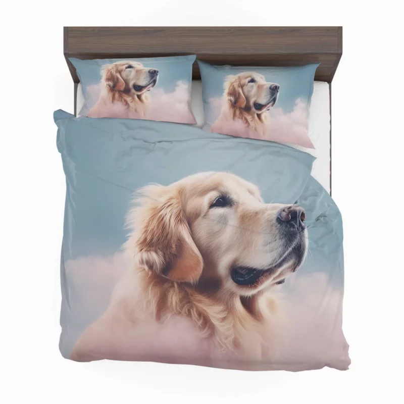 Cloudy Dog Background Bedding Set 2