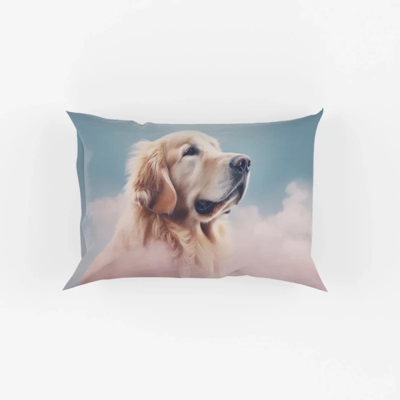 Cloudy Dog Background Pillow Cases