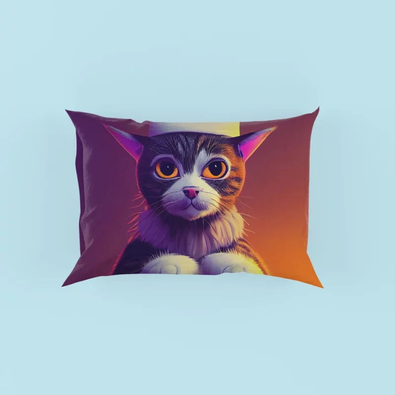 Colorful Chef Cat in the Kitchen Pillow Cases