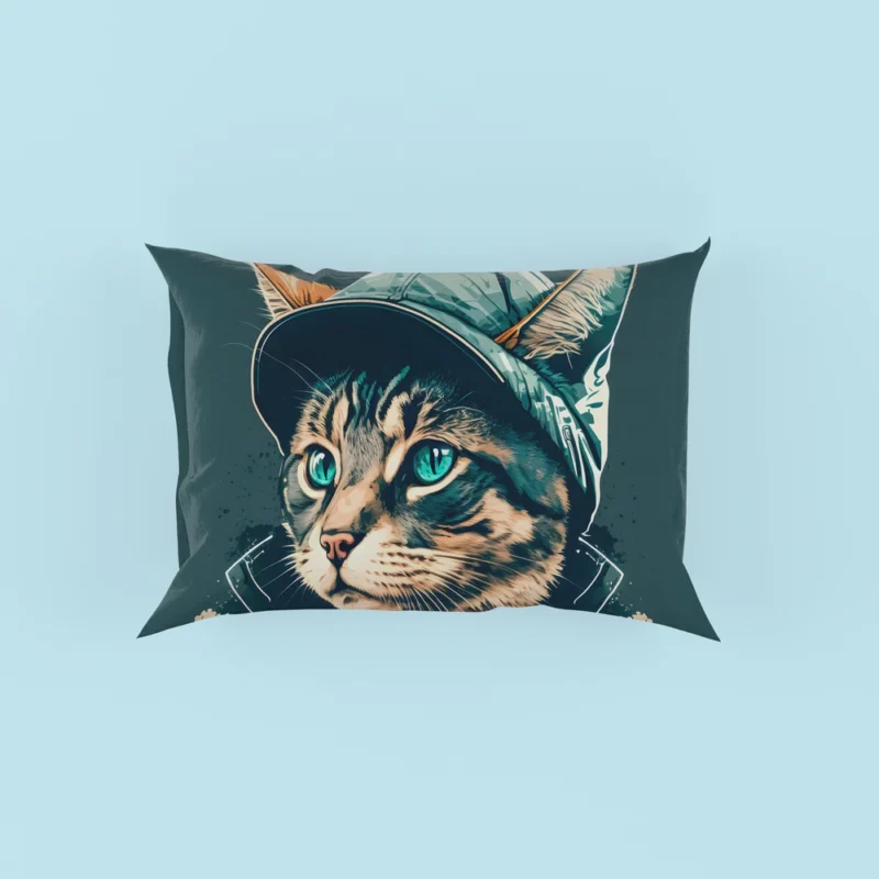 Colorful Pop Art Cat Illustration Pillow Cases