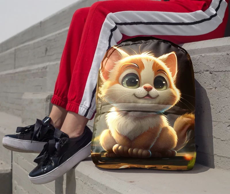 Cute Cartoon Cat Character Backpack 1