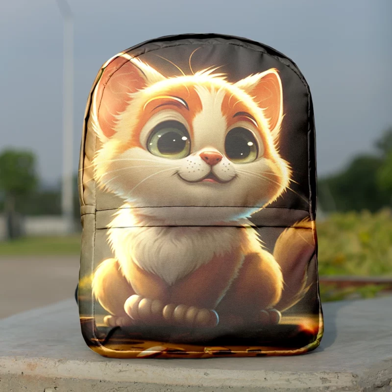 Cute Cartoon Cat Character Backpack