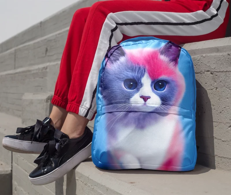 Cute Snowshoe Cat Backpack 1