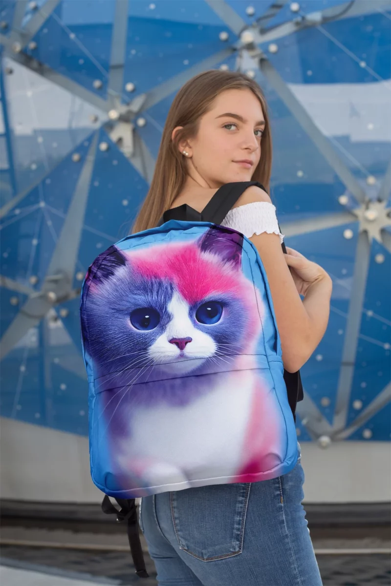 Cute Snowshoe Cat Backpack 2