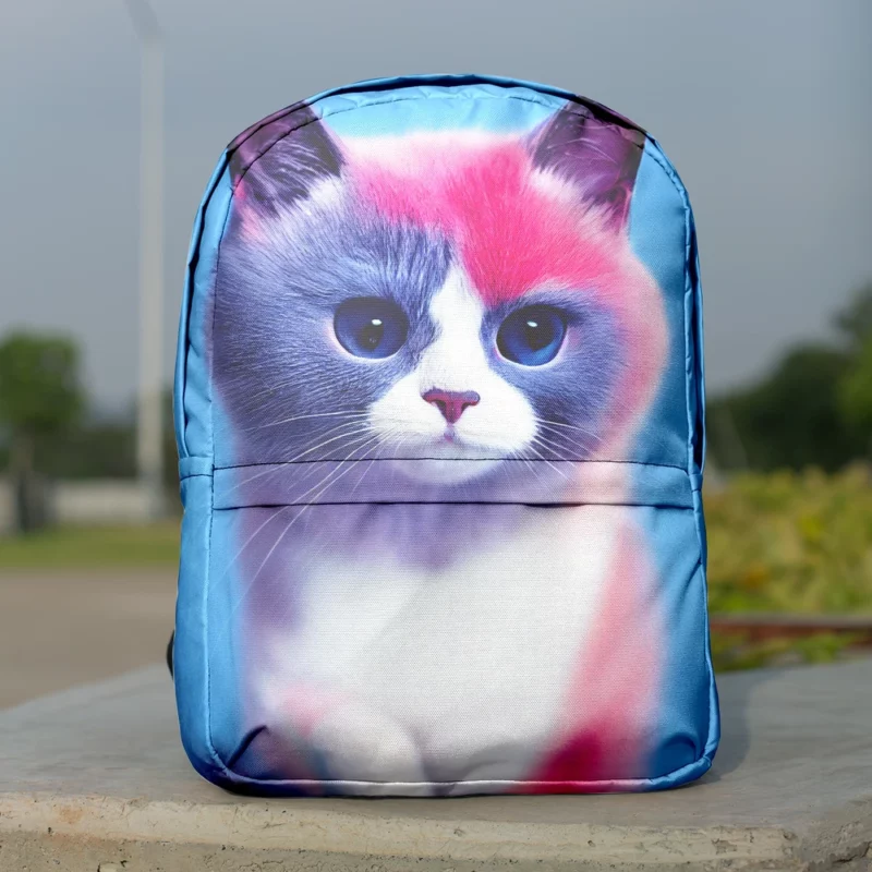 Cute Snowshoe Cat Backpack