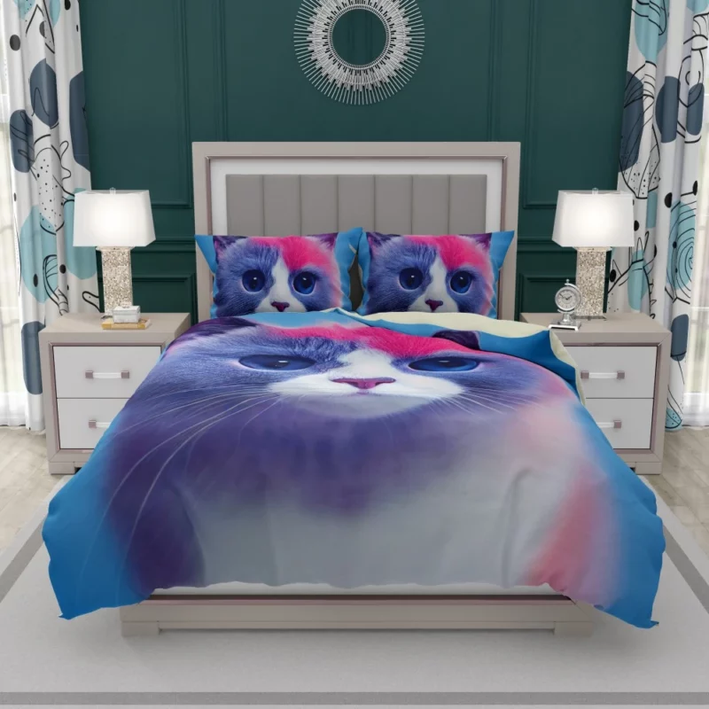 Cute Snowshoe Cat Bedding Set 1