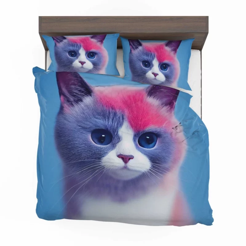 Cute Snowshoe Cat Bedding Set 2