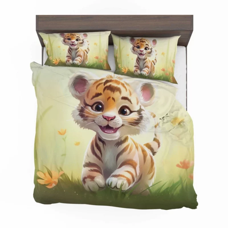 Cute Tiger Illustration Bedding Set 2