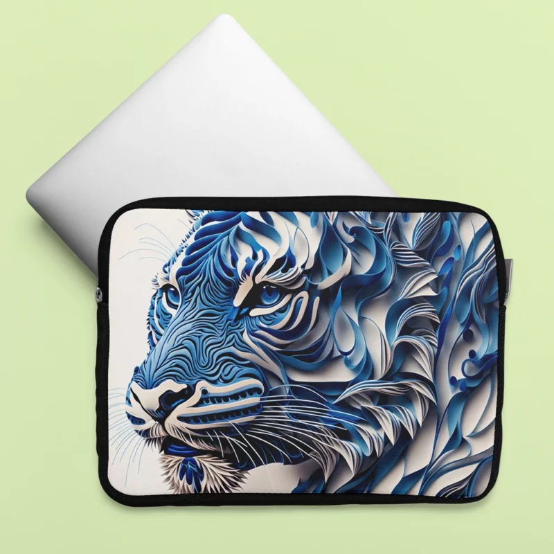 Digital Illustration Tiger Laptop Sleeve