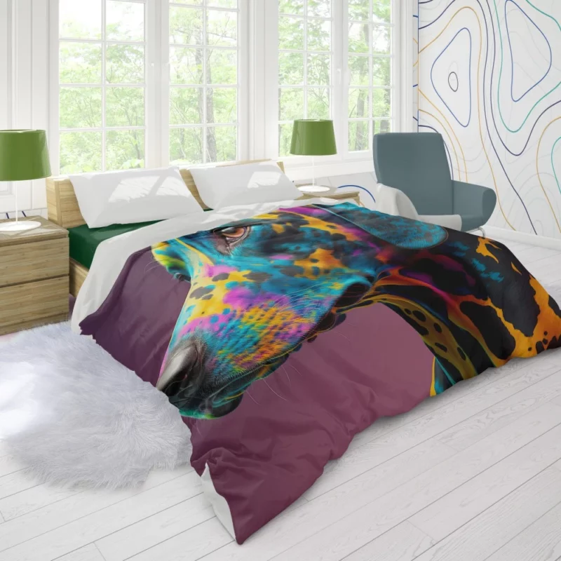 Distinctive Multicolor Dalmatian Duvet Cover