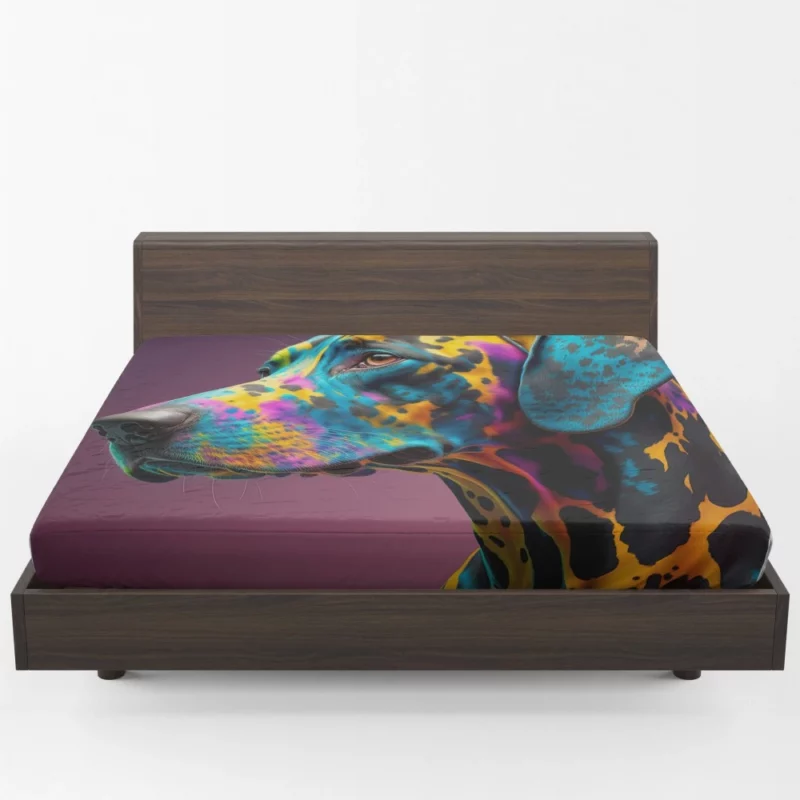 Distinctive Multicolor Dalmatian Fitted Sheet 1