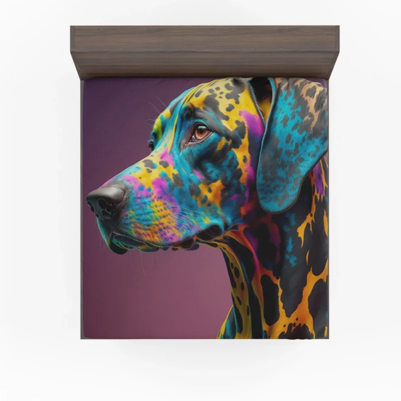 Distinctive Multicolor Dalmatian Fitted Sheet