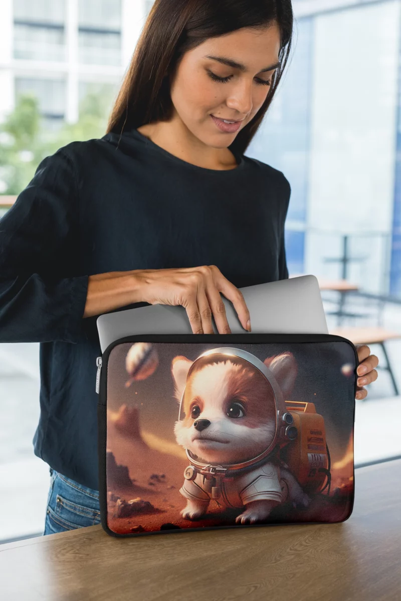 Dog Space Suit Laptop Sleeve 1