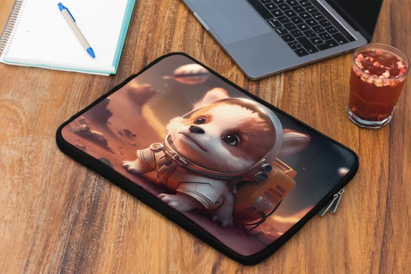 Dog Space Suit Laptop Sleeve 2