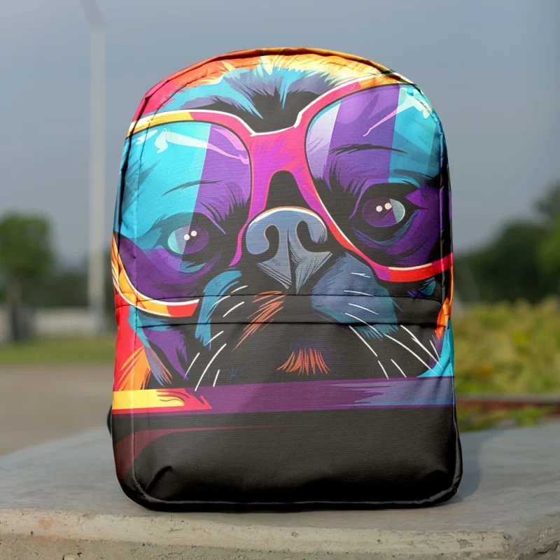 Dog with Sunglasses Backpack