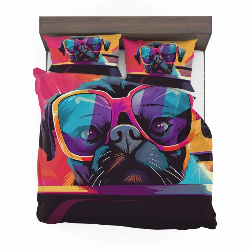 Dog with Sunglasses Bedding Set 2