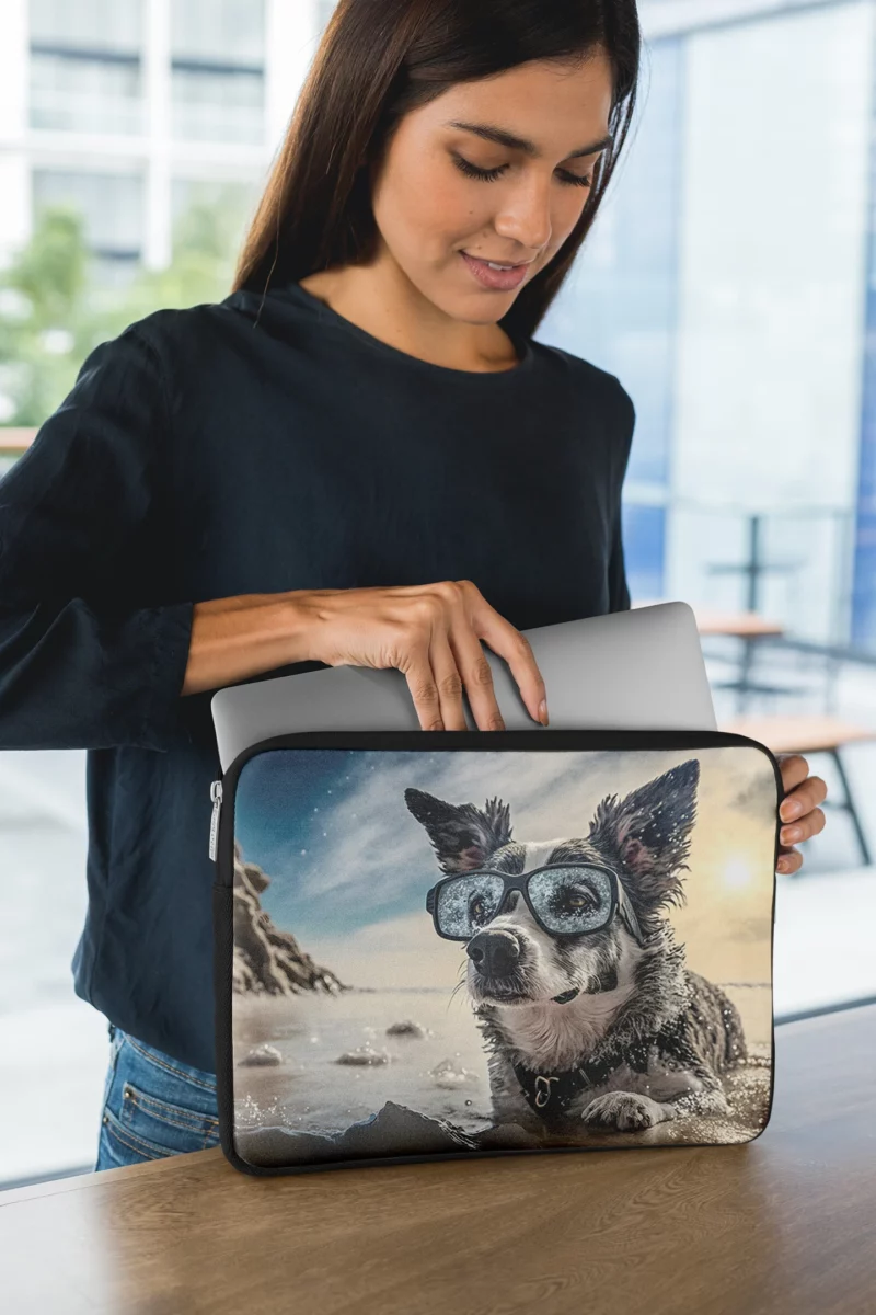 Doggone Refreshing Sky-Water Combo Laptop Sleeve 1